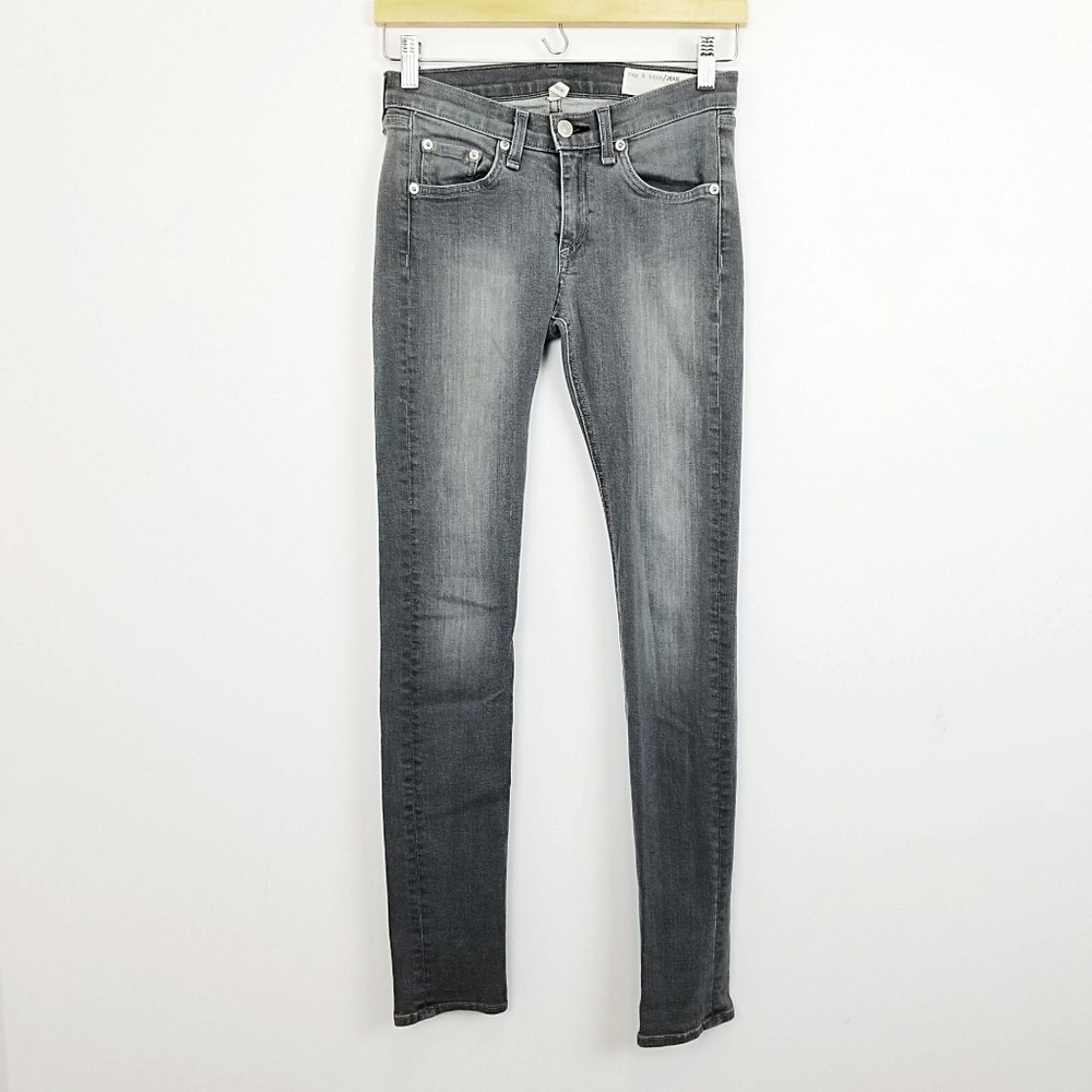Rag & Bone Gray Buxton Skinny Jeans | 25 - Picture 2 of 7